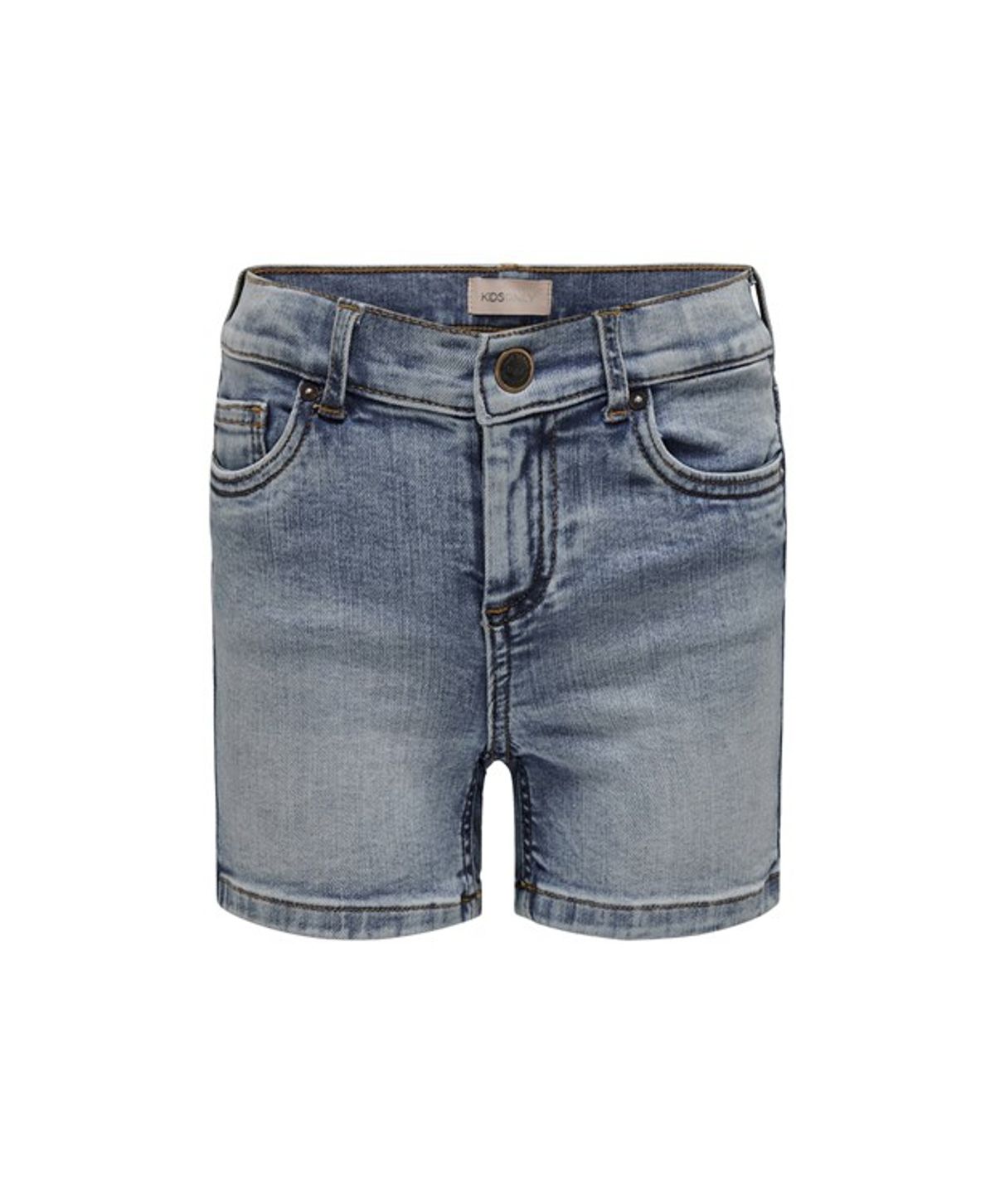 KIDS ONLY KOGBLUSH denim skinny fit shorts i lyseblå til piger