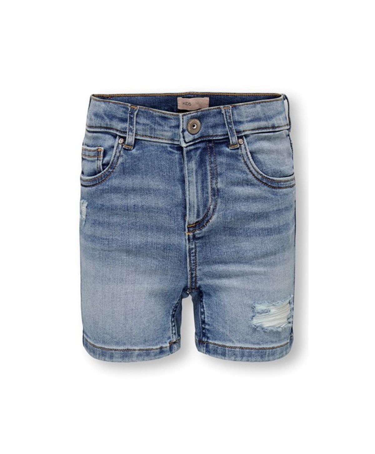 KIDS ONLY KOGBLUSH denim skinny fit shorts i lyseblå til piger