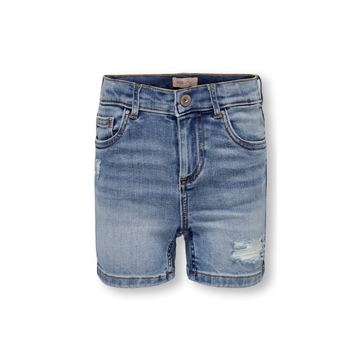 KIDS ONLY KOGBLUSH denim skinny fit shorts i lyseblå til piger