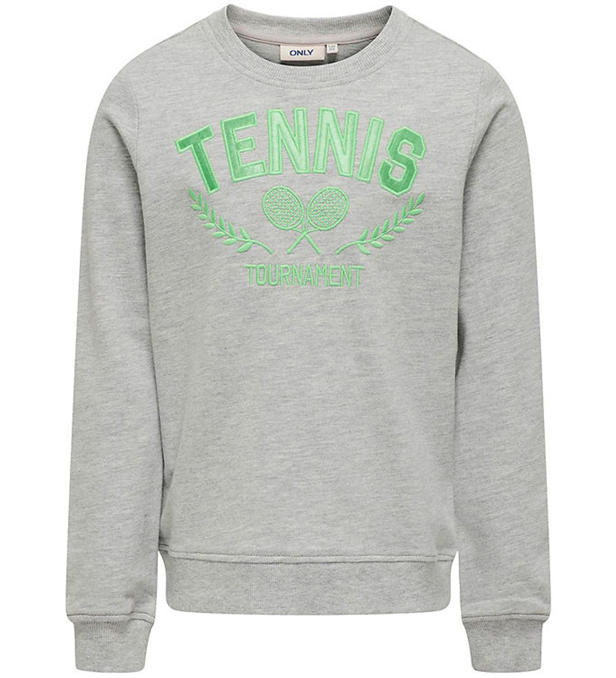 Kids Only Sweatshirt - KogVilla - Light Grey Melange/Tennis