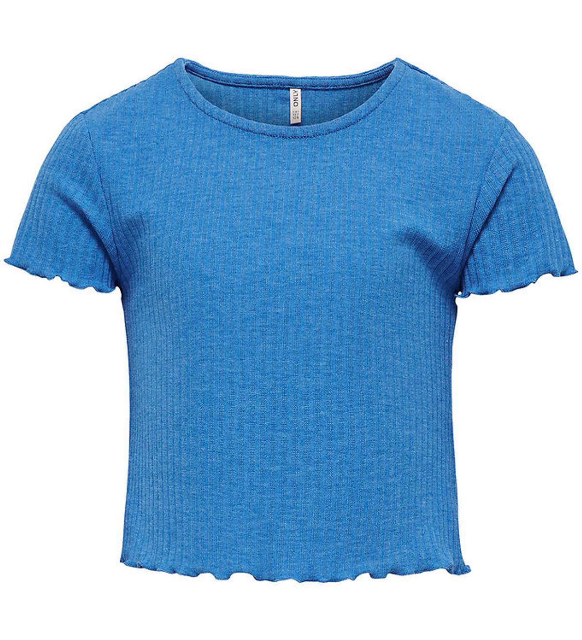 Kids Only T-shirt - KogNella - Rib - Noos - French Blue