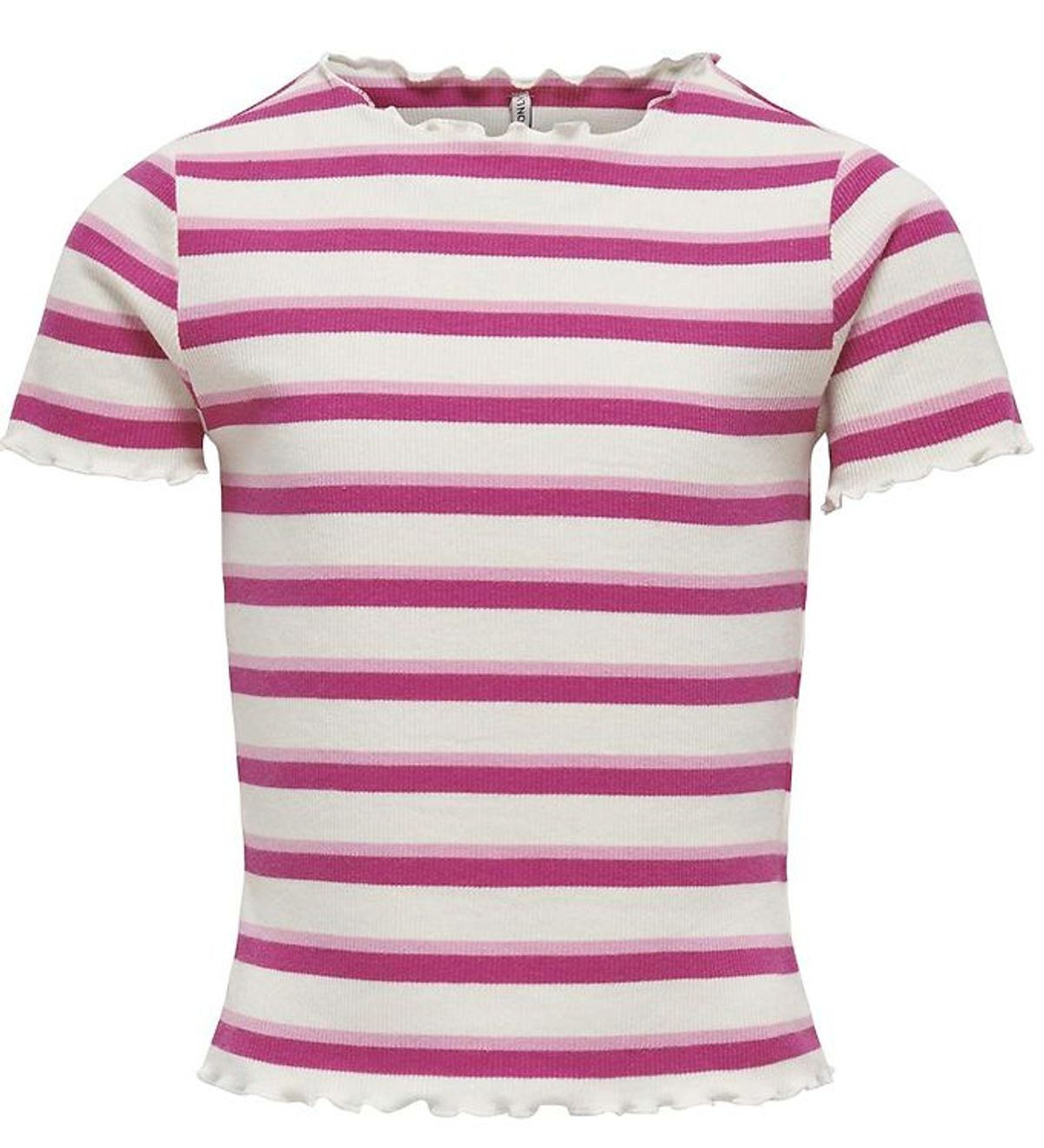 Kids Only T-shirt - Rib - Kogevig - Raspberry Rose