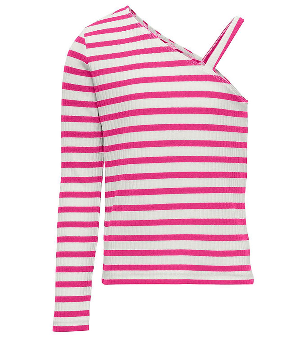 Kids Only Top - KogNella - Cloud Dancer/StripesRaspberry Rose