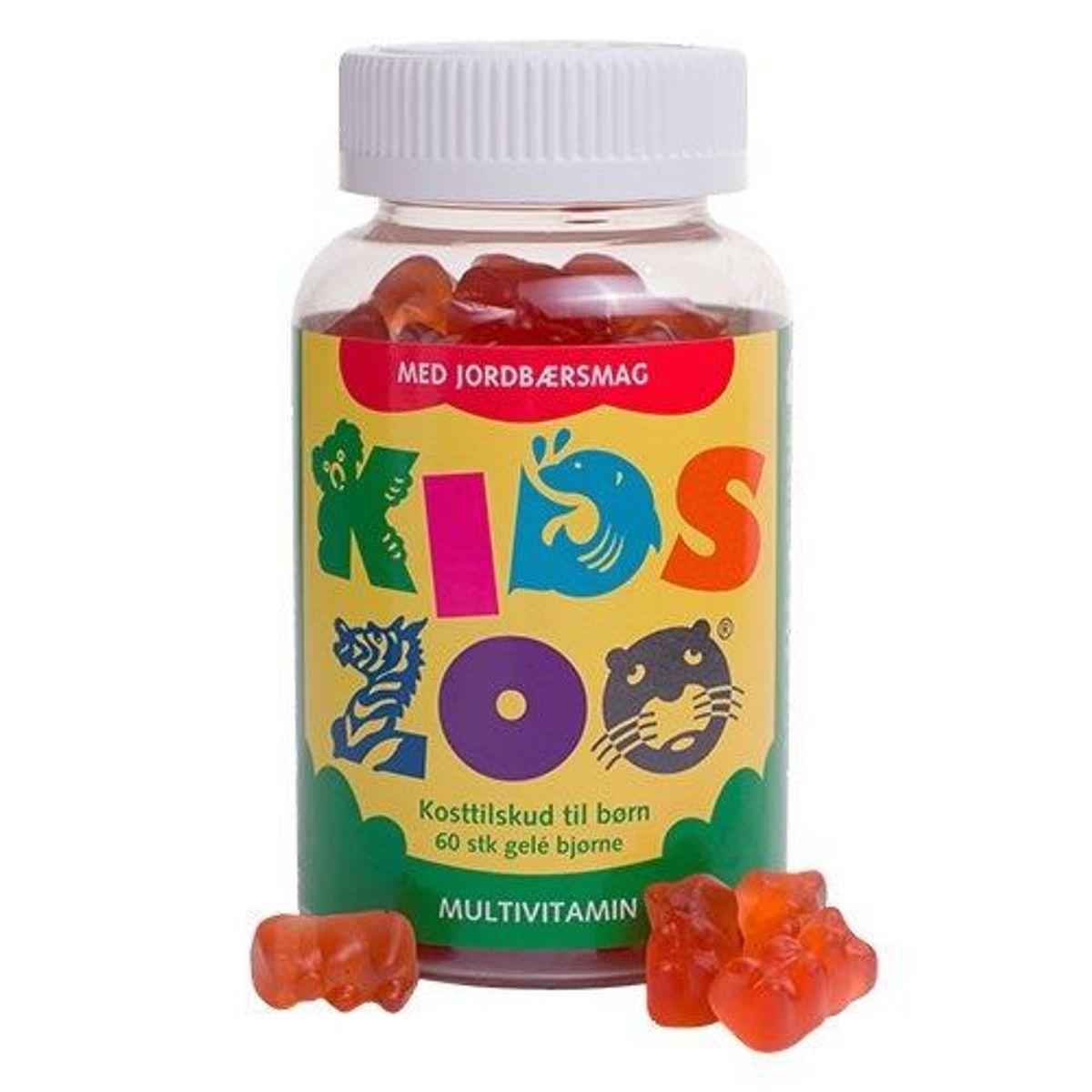 Kids Zoo Multivitamin m. jordbærsmag - 60 stk