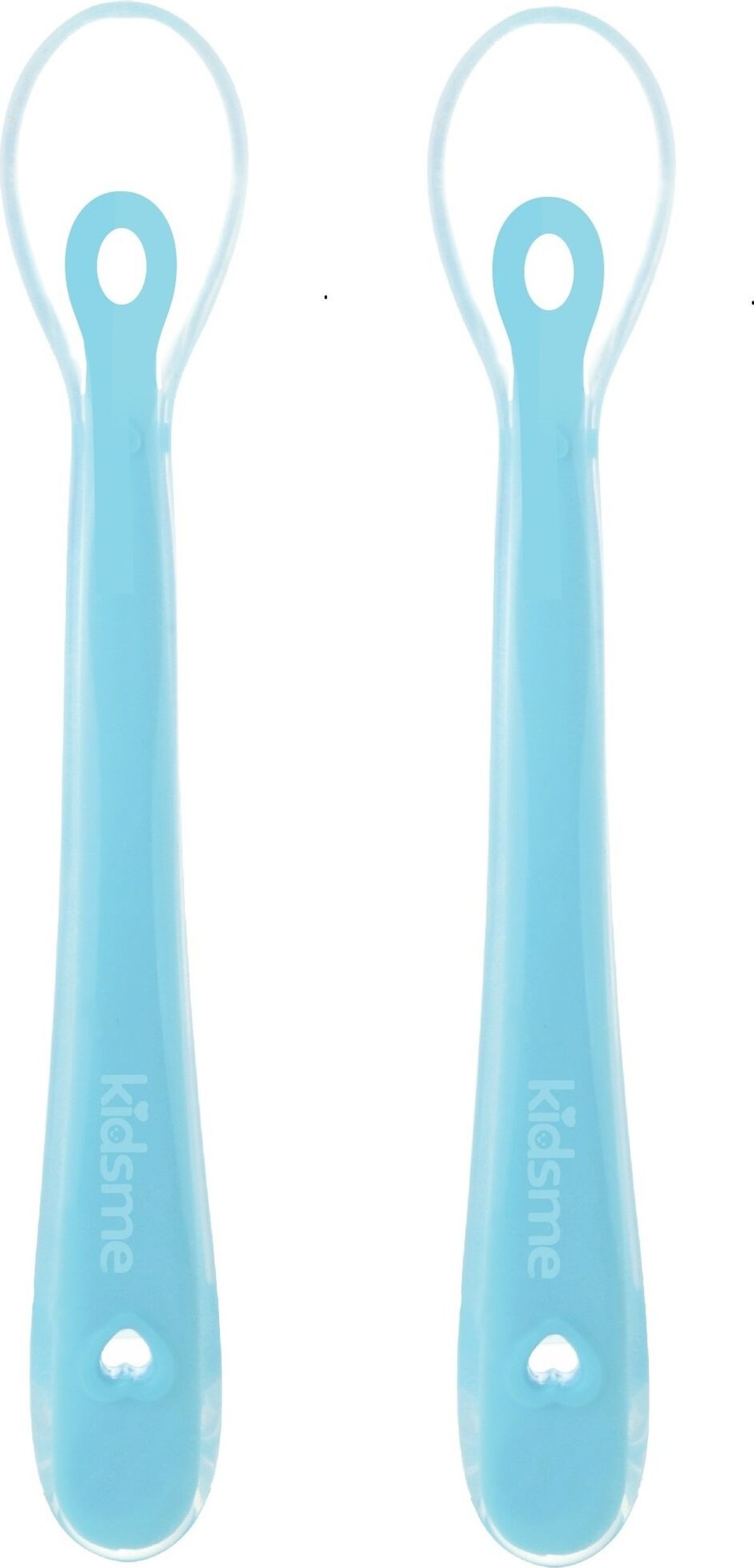 Kidsme - Silicone Spoon - Aquamarine 2-pack