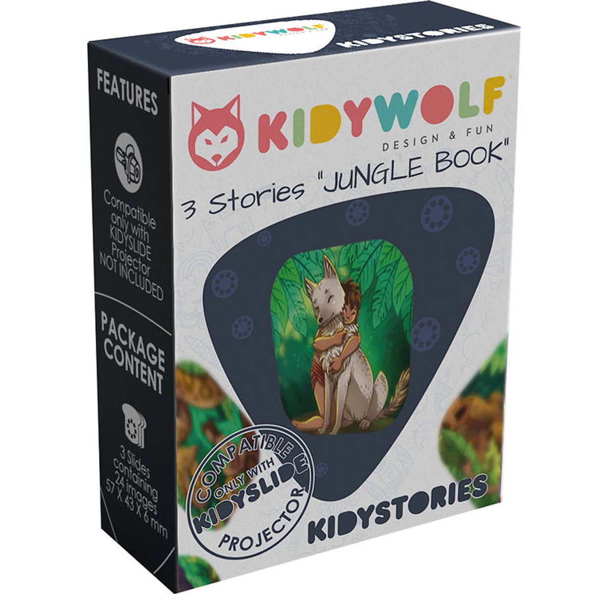 Kidywolf Historie - Til Lommelygte - Jungle Book - Kidystories