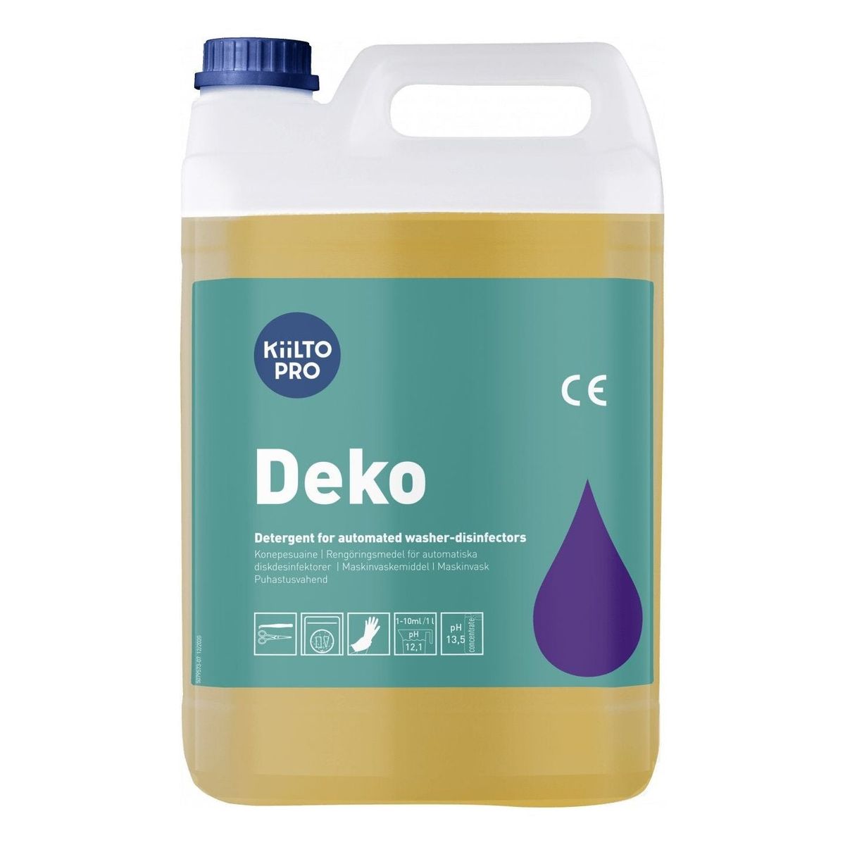 Kiilto Pro Deko Maskinvaskemiddel til sundhedssektoren 5 liter