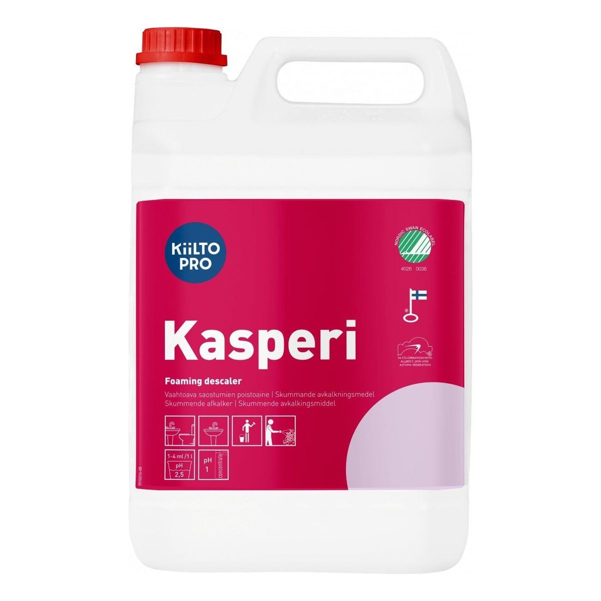 Kiilto Pro Kasperi kraftig kalkfjerner 1 Liter / 5 Liter