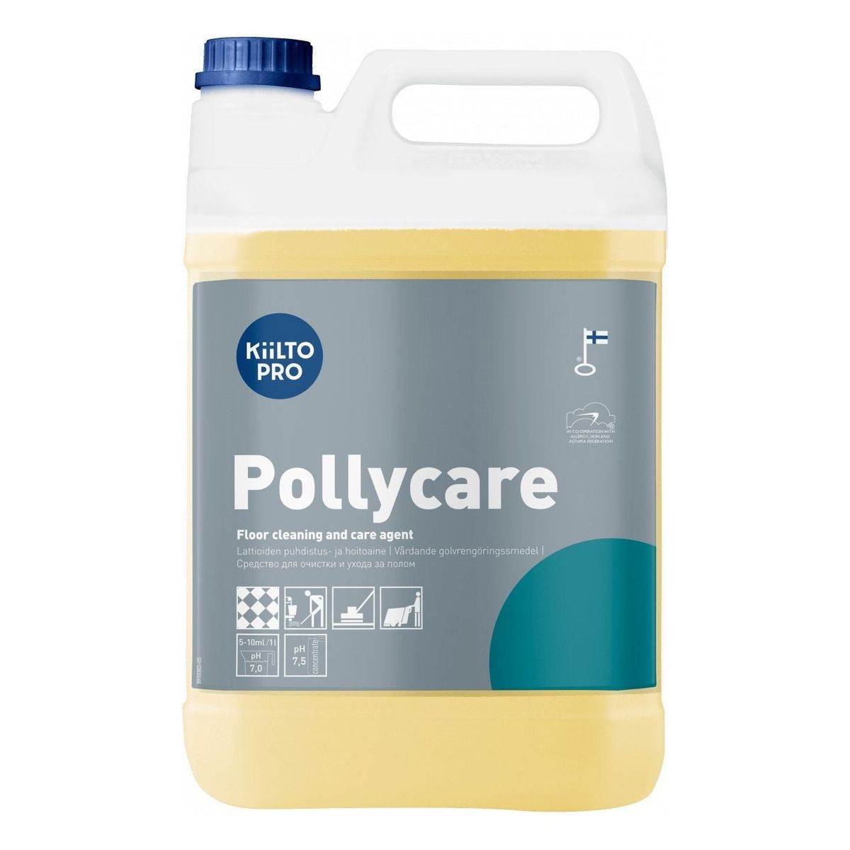 Kiilto Pro Pollycare vaskepleje med polymer 5 Liter