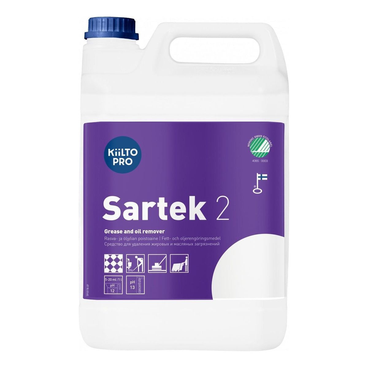 Kiilto Pro Sartek 2 Grundrens 1 Liter / 5 Liter