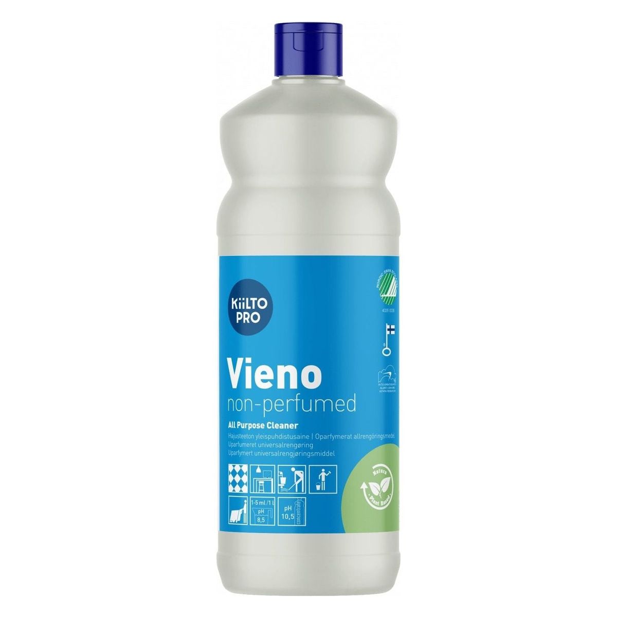 Kiilto Pro Vieno universalrengøringsmiddel Uparfumeret 1 Liter / 5 Liter