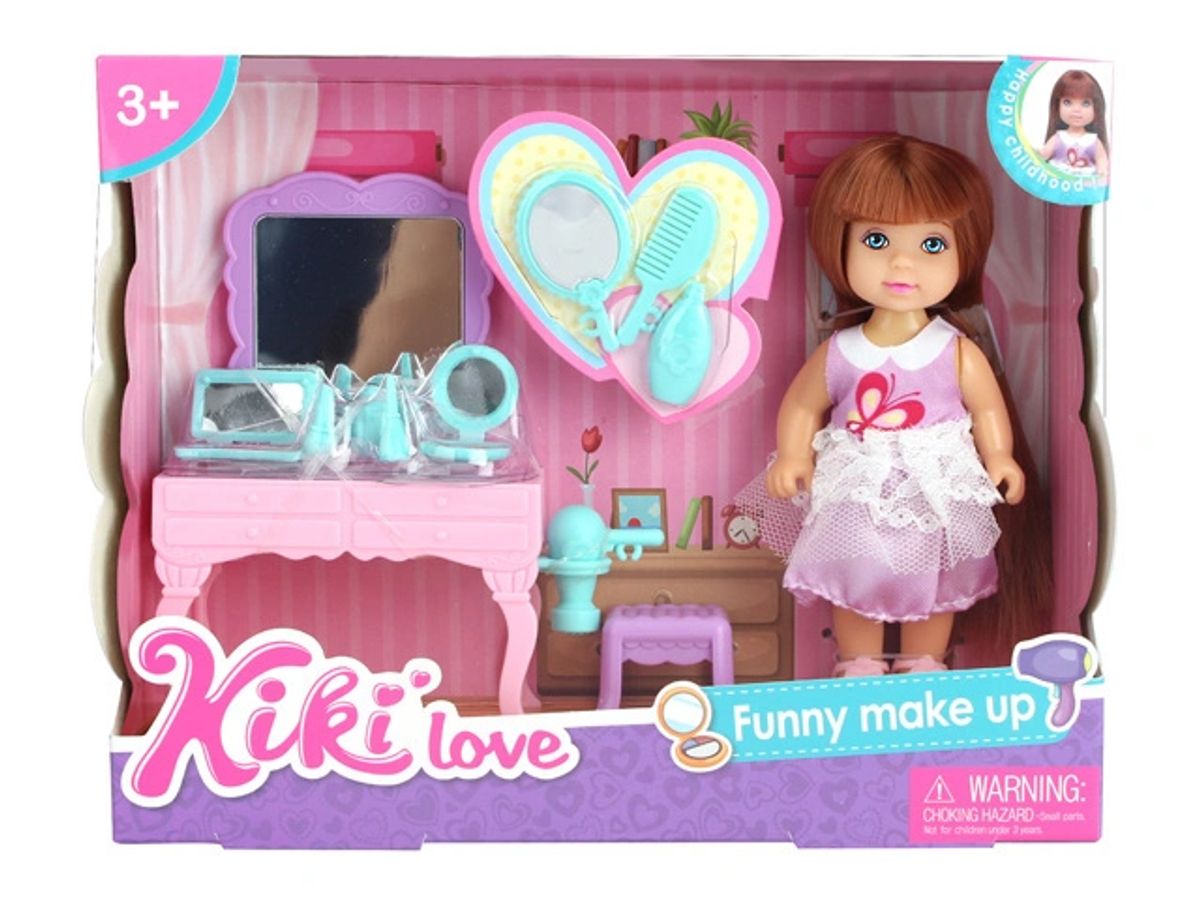 Kiki Love dukke med make-up bord cm