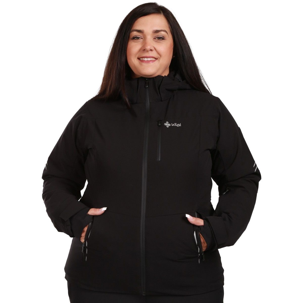 Kilpi Valera, skijakke, plus size, dame, sort