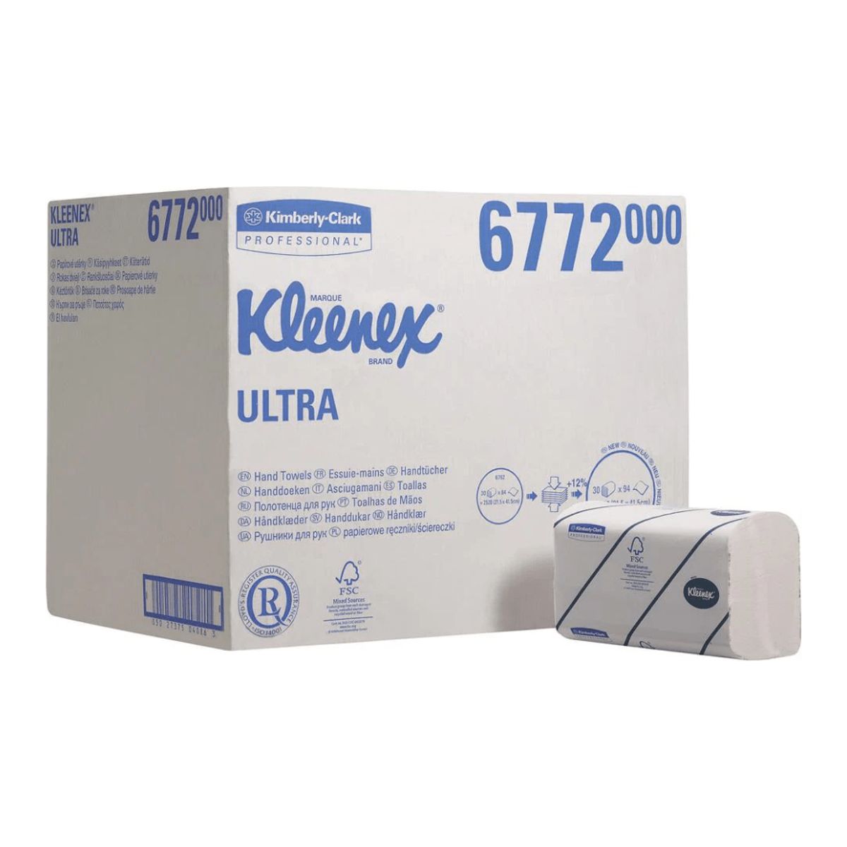 Kimberly-Clark 6772 Kleenex Ultra soft håndklædeark 2820 ark