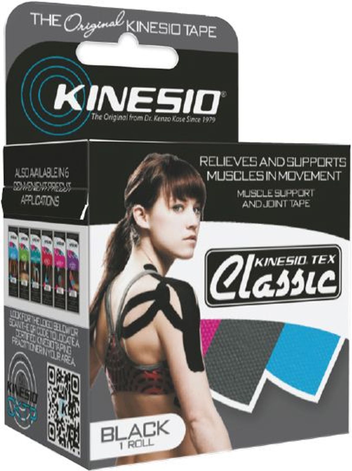 Kinesio Tex Classic 4 M Sort Latexfri