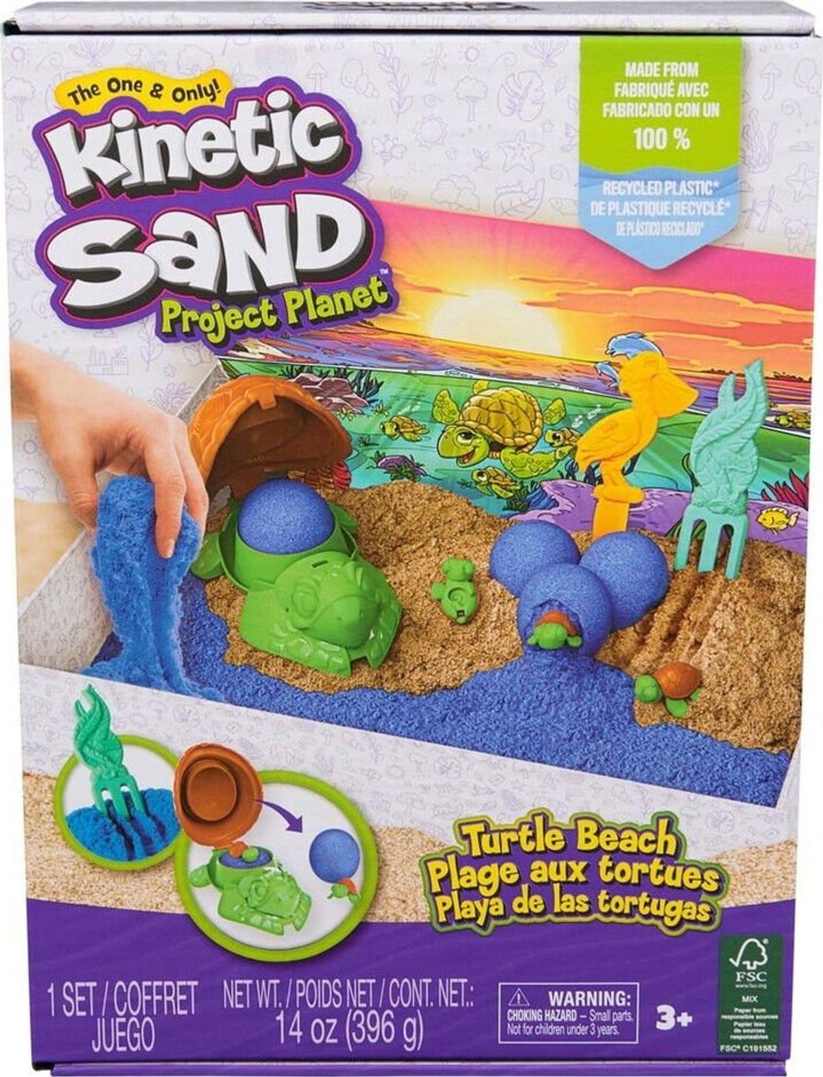 Kinetic Sand - Project Planet - Skildpaddestrand Sæt