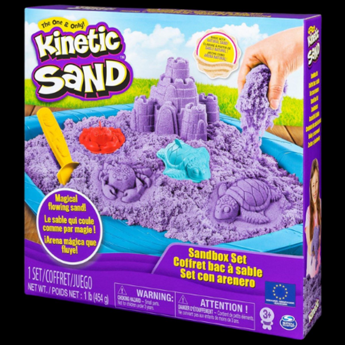 Kinetic Sand Sandbox Sæt - 6 dele