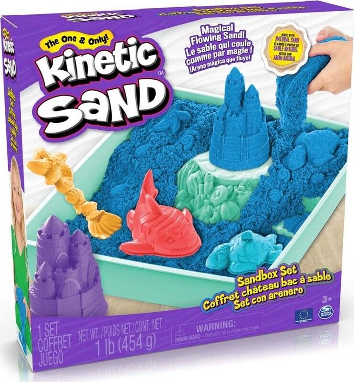 Kinetic Sand - Sandbox Sæt - Blå