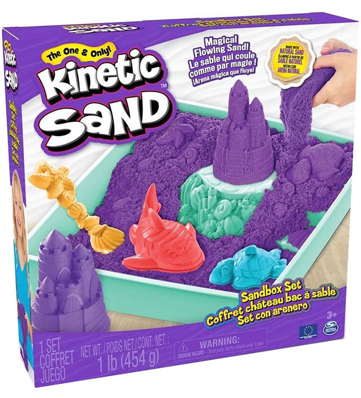 Kinetic Sand Sandsæt - 454 g - Lilla