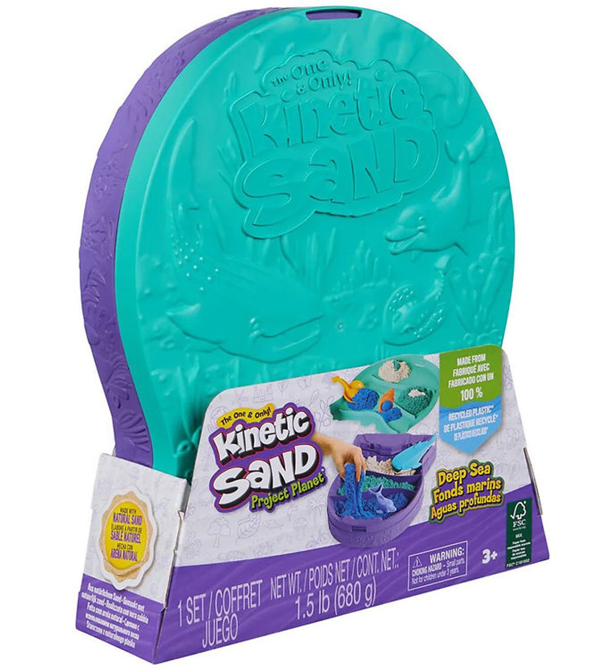 Kinetic Sand Sandsæt - 680 g - Deep Sea