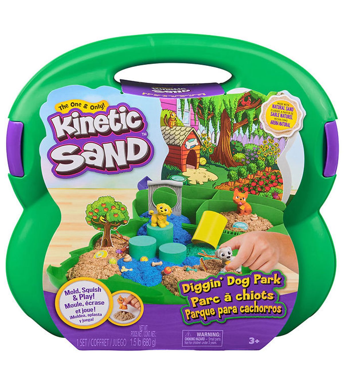 Kinetic Sand - Sandsæt - 680g - Diggin' Dog Park