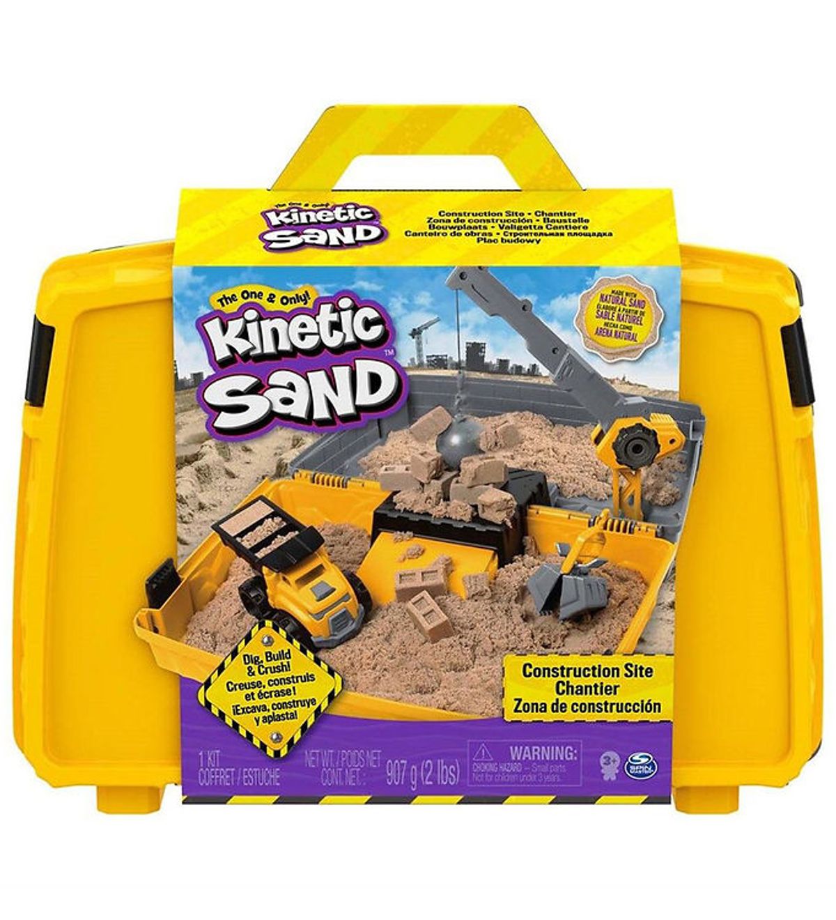 Kinetic Sand Sandsæt - Construction Folding - 907 g