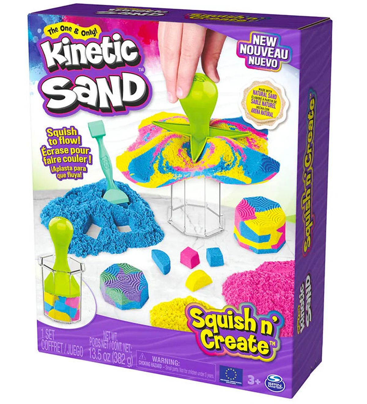 Kinetic Sand Sandsæt - Squish N' Create - 382 gram