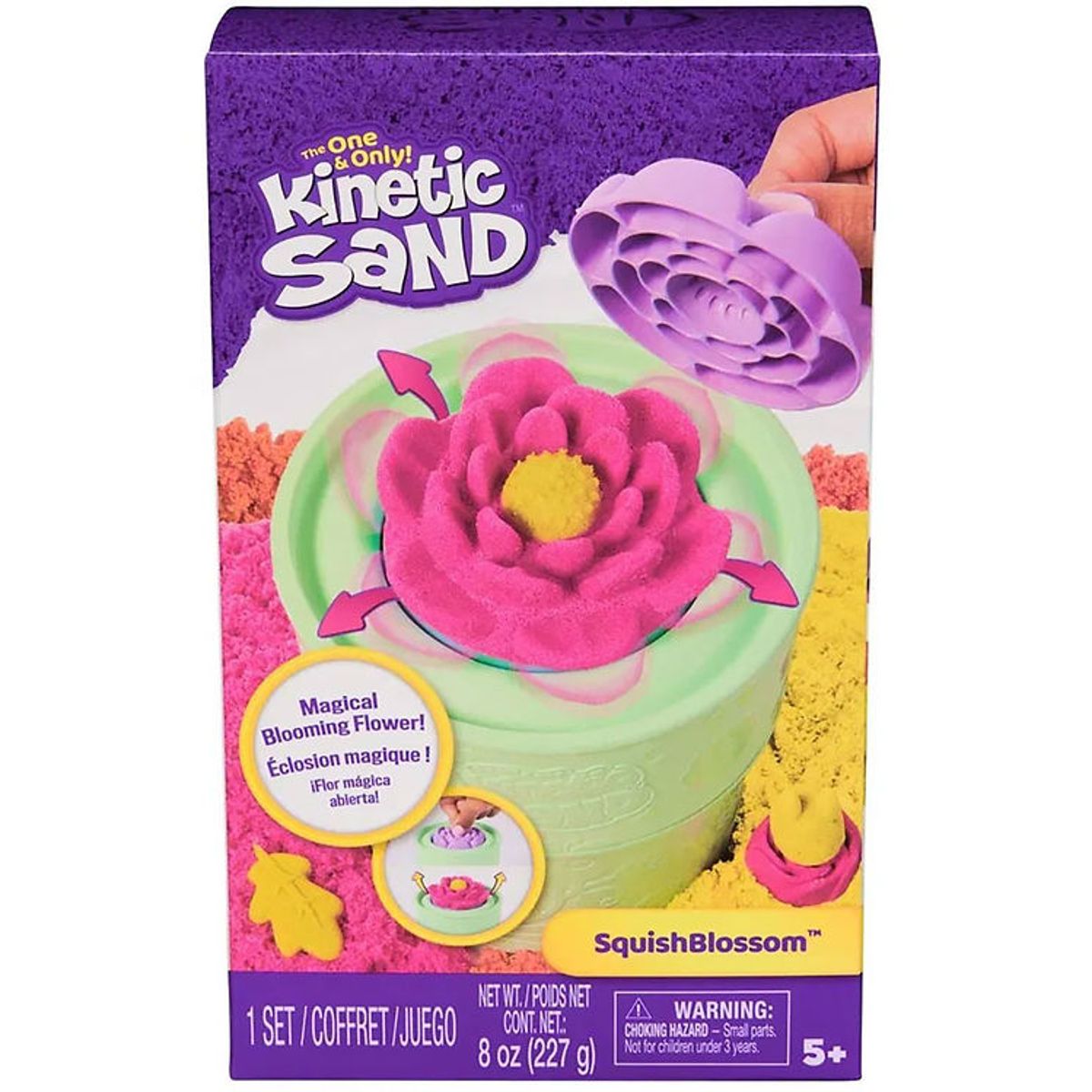 Kinetic Sand Sandsæt - SquishBlossom - 227 g