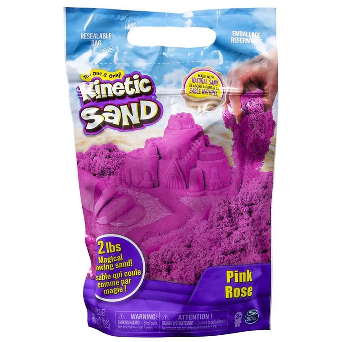 Kinetic Sand Strandsand - 907 gram - Pink/Rosa