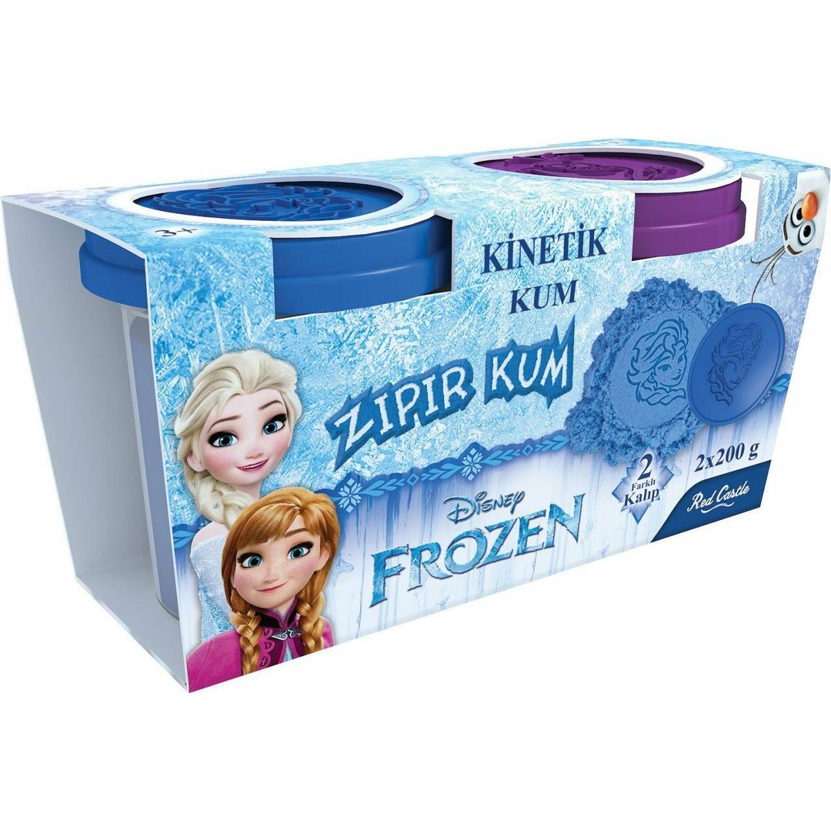 Kinetisk Sand - Disney Frost - Blå & Lilla (2 x 200g)