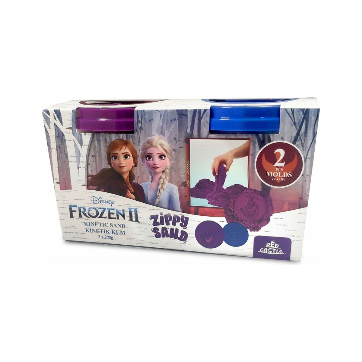 Kinetisk Sand - Disney Frost II - Blå & Lilla (2x200g)