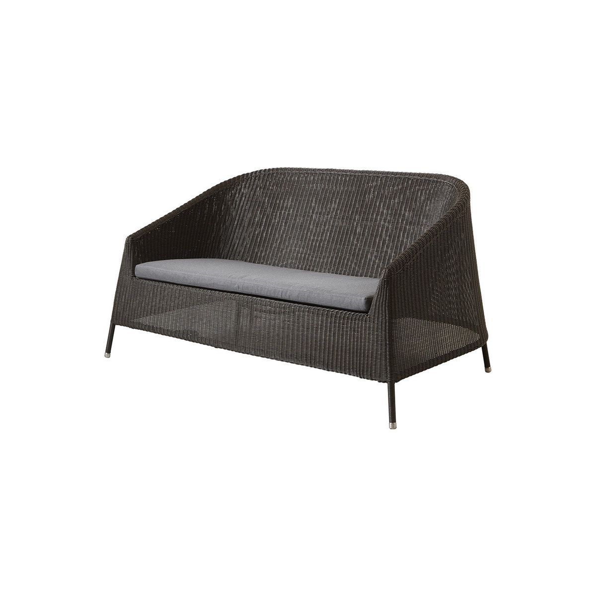 Kingston 2-pers. Loungesofa fra Cane-line (Mocca, Grey, Cane-line Natté)