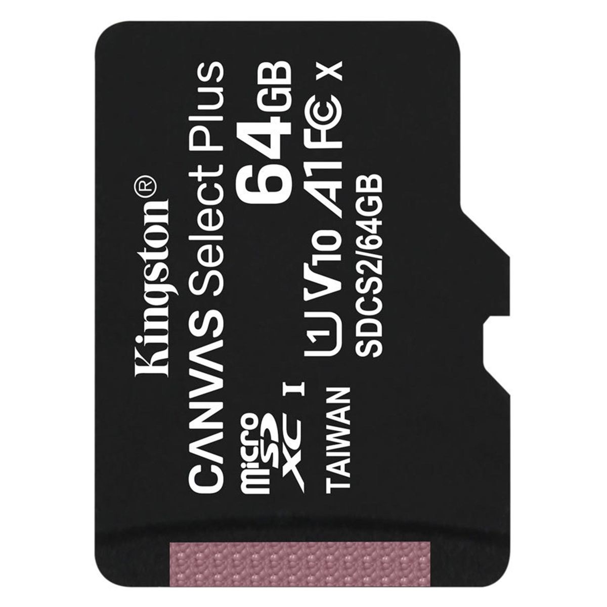 Kingston 64GB MicroSD XC Kort, Class 10, 100 Mb/S