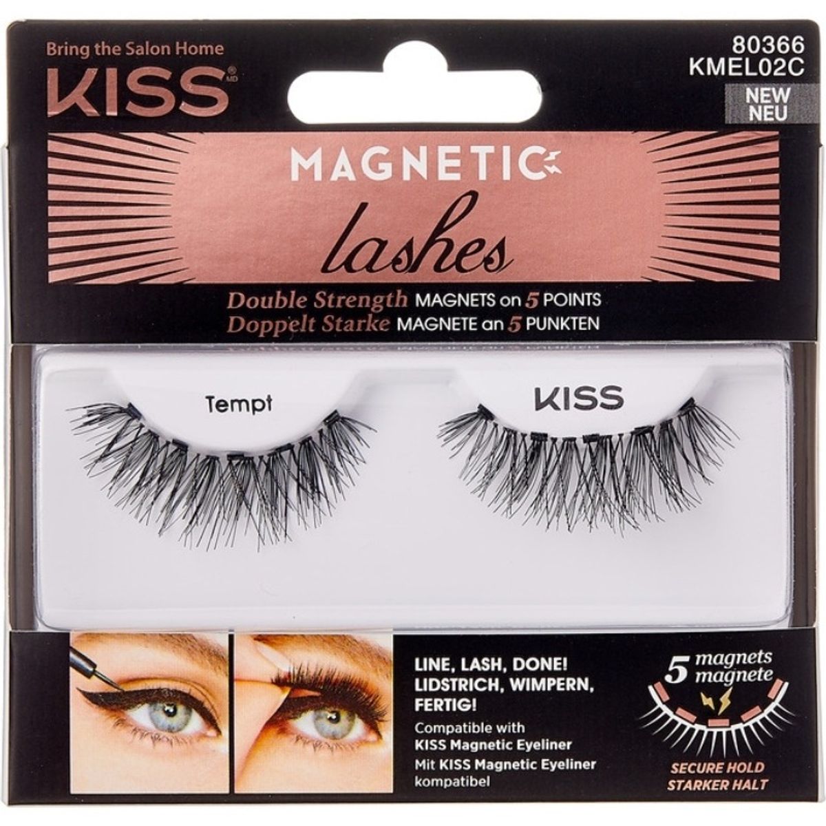 Kiss Magnetic Lashes - Tempt