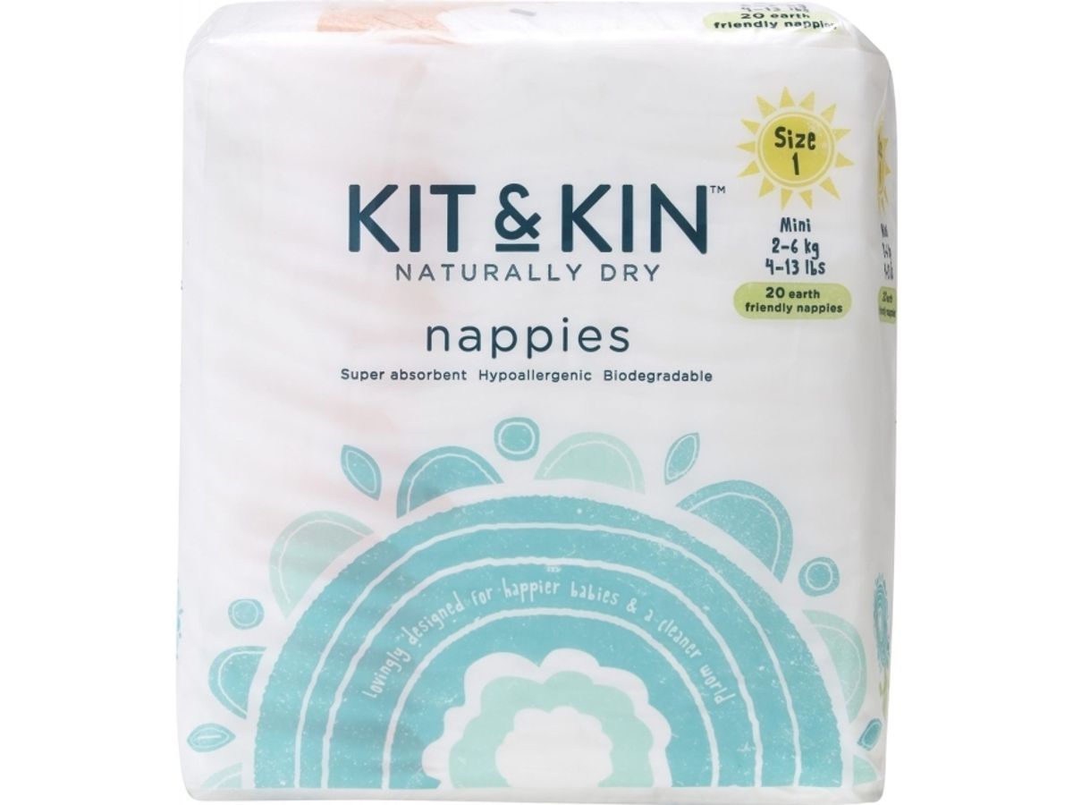 Kit And Kin Bionedbrydelige Bleer 1, 2-6 Kg, 20 Stk.