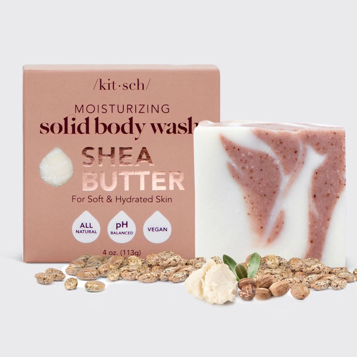 KITSCH - BODY WASH M. SHEA BUTTER - FUGTGIVENDE - Body Wash Bar - KITSCH - StudioBuus