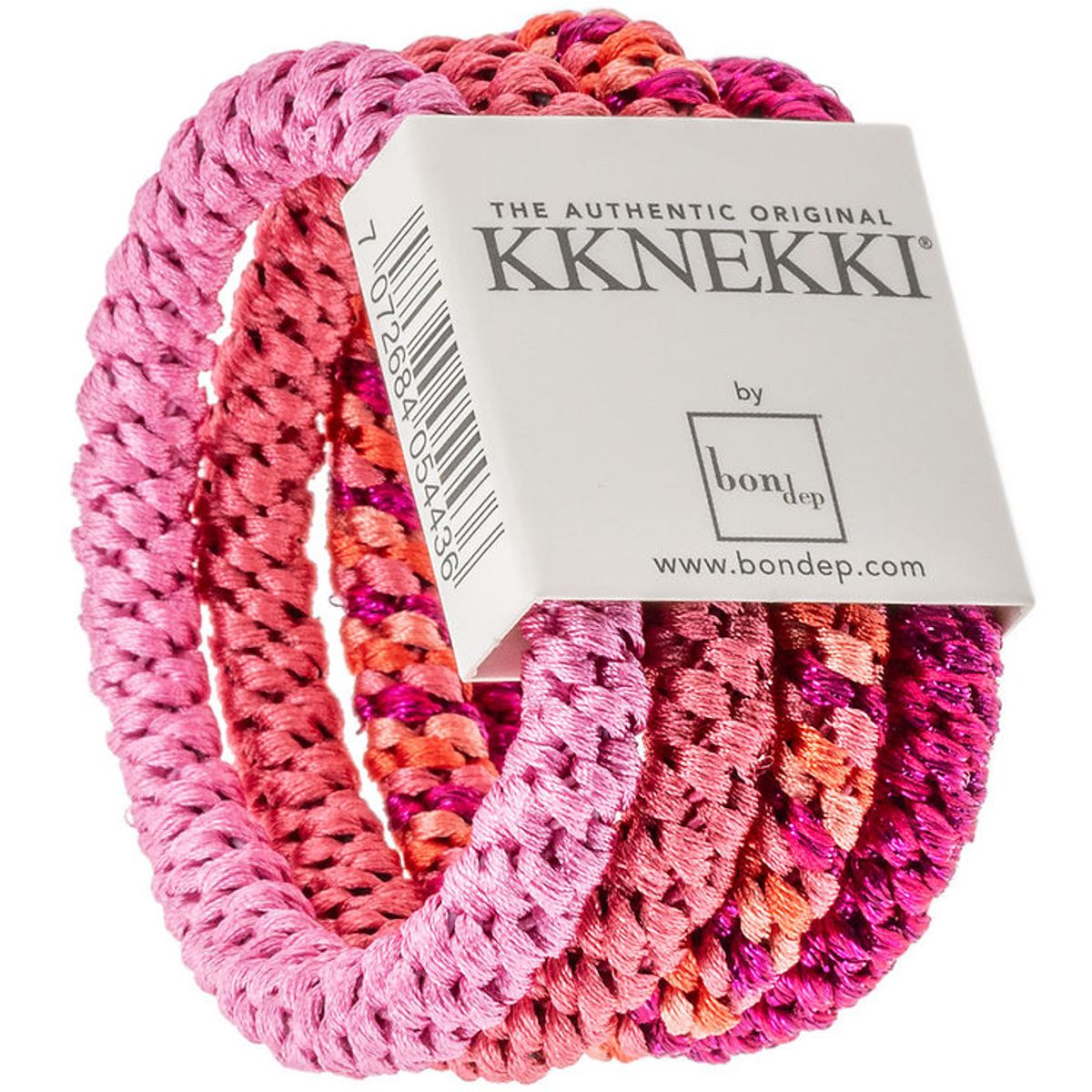 Kknekki Håreleastikker - 4-pak - Pink/Rosa