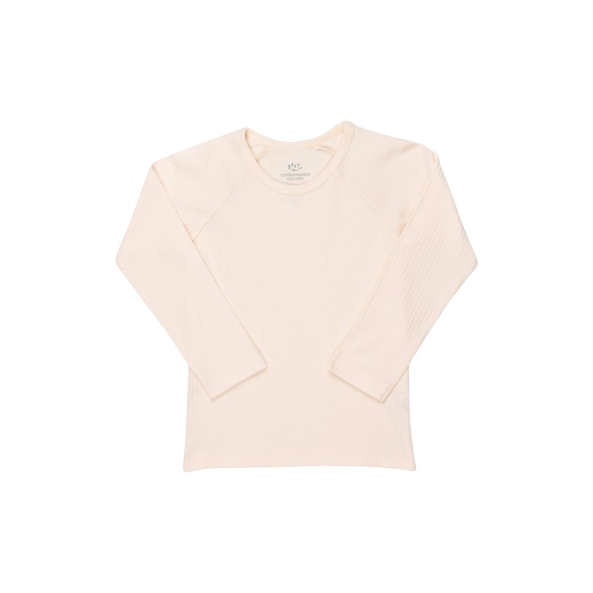 KLASSISK LANGÆRMET BLUSE I RIB JERSEY - SOFT PINK - SOFT PINK / 104