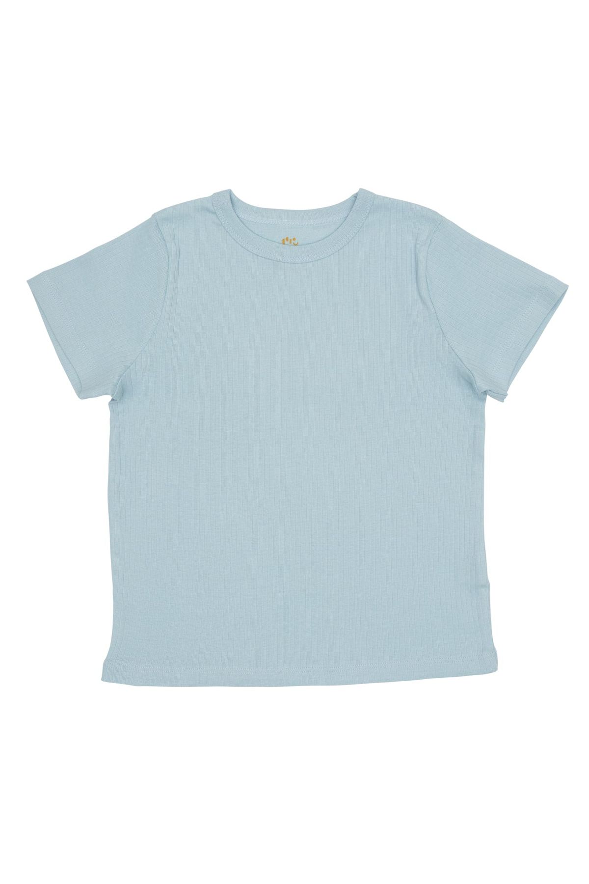 KLASSISK RIB T-SHIRT - LT BLUE - LT BLUE / 50