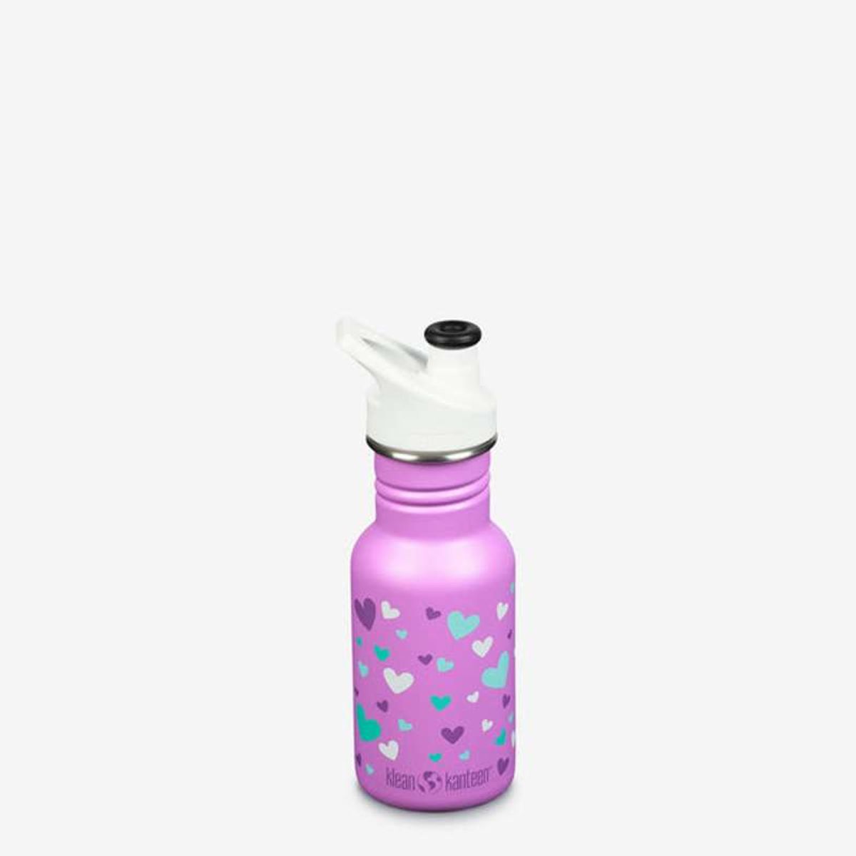 Klean Kanteen Classic Drikkedunk - Kid SportCap - 355ml - Orchid Hearts