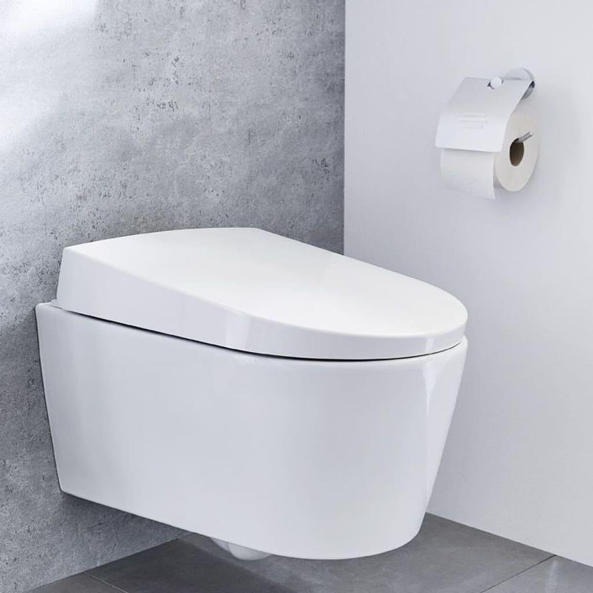 Kleine Wolke toiletrulleholder med låg Apollo aluminium