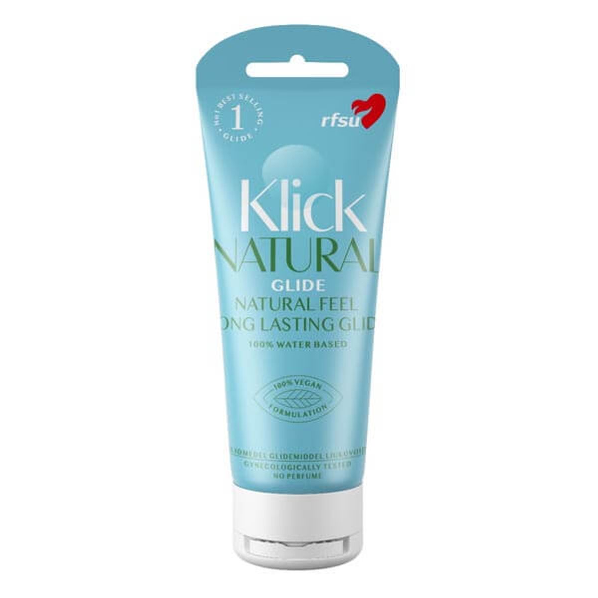 Klick Natural Glide fra RFSU - vandbaseret glidecreme