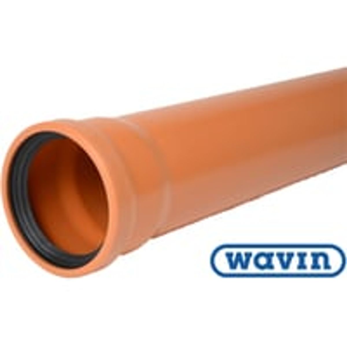 Kloakrr PVC 110 mm, lngde 1000 mm - Wavin