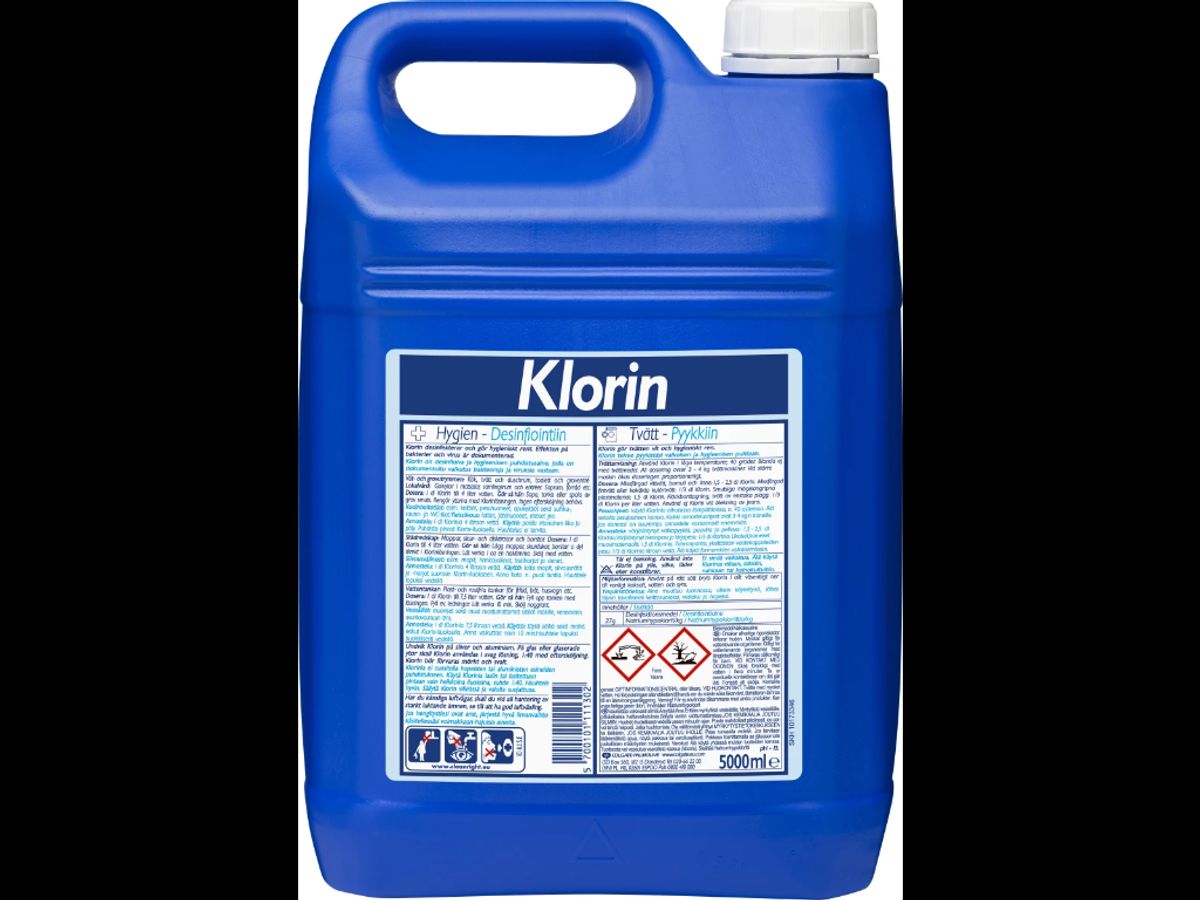 Klorrengøring Klorin 5 Liter