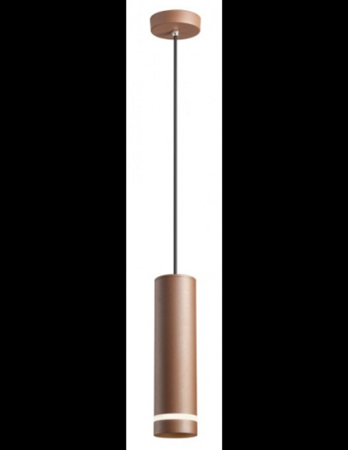 KLOU Udendørs loftlampe i aluminium og glas Ø8 cm 1 x 9W COB LED - Mat corten