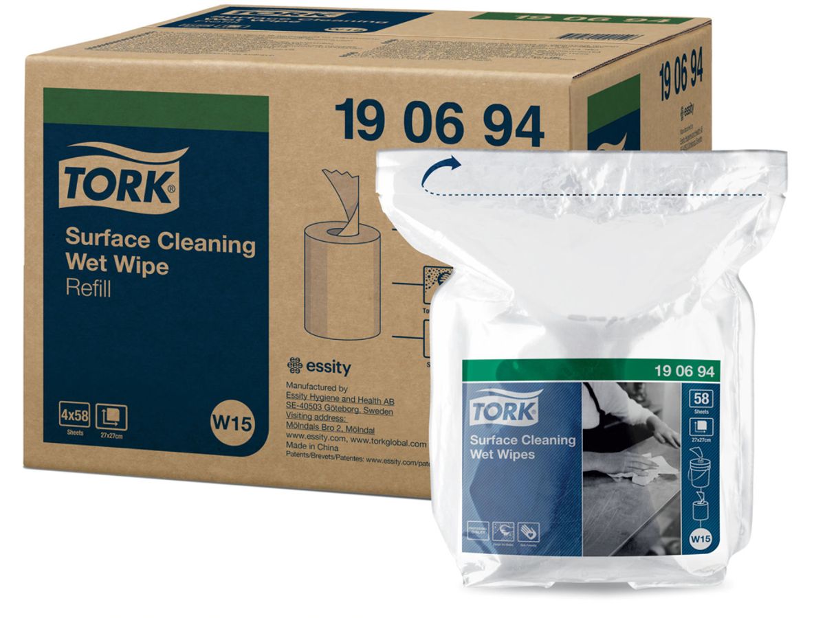 Klude Tork Wet Wipe W15