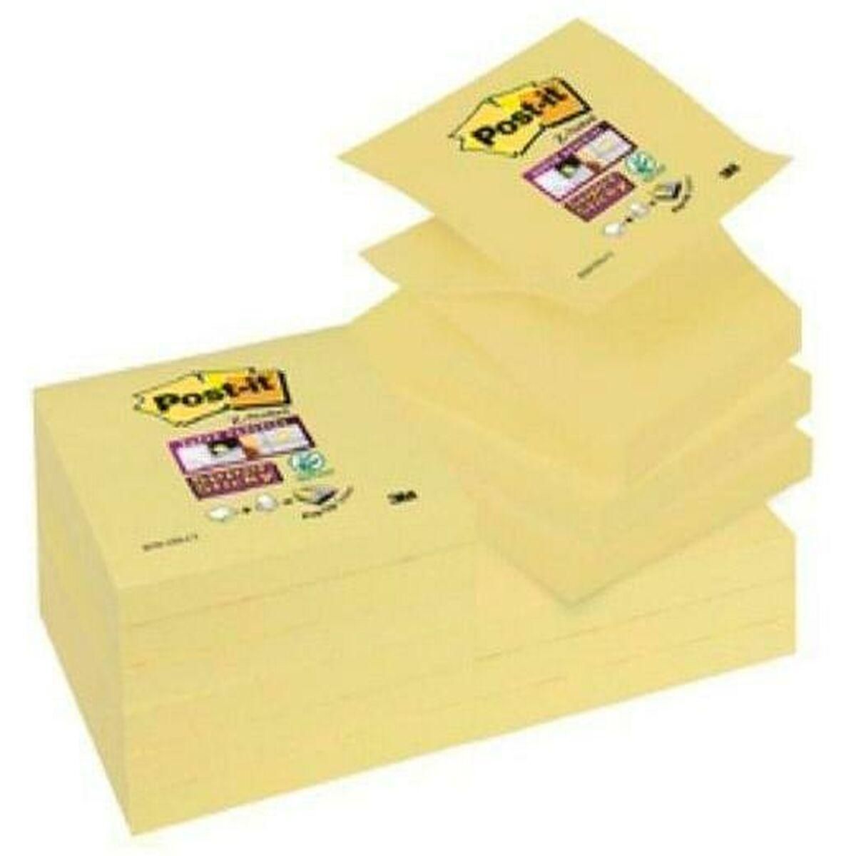 Klæbende huskesedler Post-it CANARY YELLOW Gul 7,6 x 7,6 cm 12 Dele 76 x 76 mm