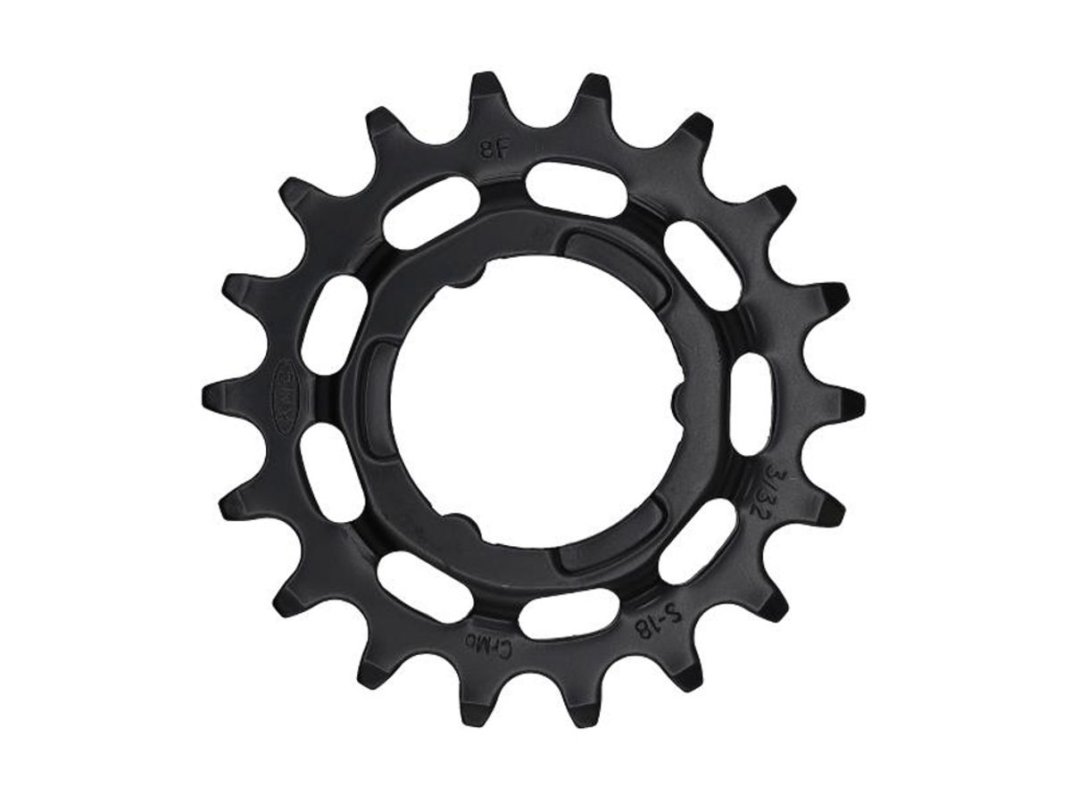 KMC Gearhjul - 3/32 - 18T - Til Shimano - Sort