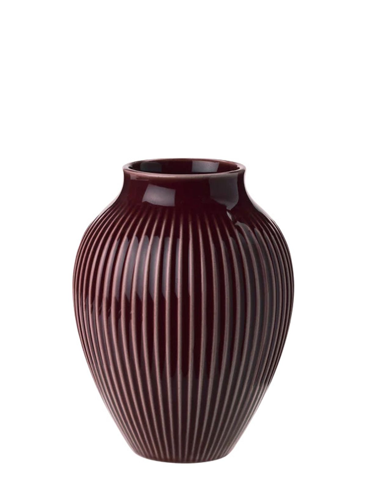 Knabstrup - vase H 12.5 cm ripple berry