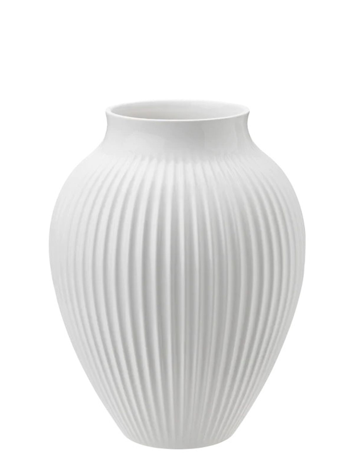 Knabstrup - vase H 20 cm Hvid